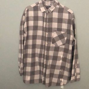 Old Navy flannel shirt.  Size Large